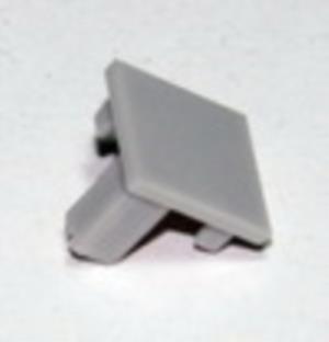 1616B-03 S   Торцевая заглушка без отверстия квадратная ARL ARH-KANT-16S, серый, пластик (016566)
