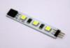 V-LED* 3-60   Линейка светодиодная жёсткая 5050 серия - V (3LED (2 x6000K + 1 x3000K) 0,72W DC24V 57 lm) 60 мм, серебристая, металл