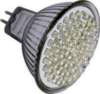 MR16 LED-51 WW   Лампа светодиодная (1W AC12V IP20 GU5,3) (3500K теплый белый свет), серебристый-стальной, пластик-металл