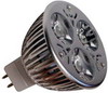 MR16 LED-3х1w CW    Лампа светодиодная (3W AC12V GU5.3) (6400К холодный белый свет), серебристо/белый, маталл/пластик