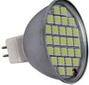 MR16 LED-27 CW    Лампа светодиодная (3,5W AC/DC12V 27LED 367Lm IP20 GU5.3) (6000К холодный белый свет), серебристо-белый, прозрачный, металл, пластик (G11286)
