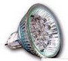 MR16 LED-20 W   Лампа светодиодная (1,2W DC12V 20LED IP20 GU5.3) (40000K универсальный белый свет), прозрачный, стекло (G03997)