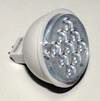MR16 LED-9 W   Лампа светодиодная (3,5W АС12V 9LED 300Lm IP20 GU5.3) (5000K универсальный белый свет), прозрачный, белый, пластик, металл (G13303)
