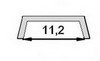 2206-02   Крышка-рассеиватель плоская для профиля LED (PR-AL-03,1919-01, 2206-01), 2м прозрачная (G1)