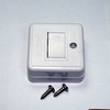ALH-3111   Выключатель одноклавишный накладной мебельный (АС250Vmax 10Amax IP20) белый, пластик (G10499/G10500)  09.105.01.211