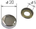 030276   Зеркалодержатель со сверлением d=20мм, никель, металл, (150066)