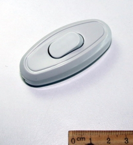P806-1 Wt   Выключатель проходной (6A 250V), белый, пластик (арт.09.106.03.511)