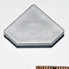 1919L-03   Торцевая заглушка закрытая для алюминиевого профиля 1919L-01, серебристый, пластик, (G14601) 17.301.16.012
