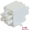EPD011   Разветвитель трехополюсный (250V 16A) белый, пластик (G11805)