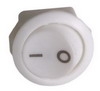D16.5   Минивыключатель кнопка врезной, круглый мебельный (250V 3Amax IP20) белый, пластик, (G16927) 09.103.01.111