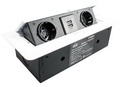 S 2Euro+2USB        2USB     (2x220-250V 12A 2,7kW IP20)  + ,  (G18854)  11.800.02.019/ 11.800.00.019